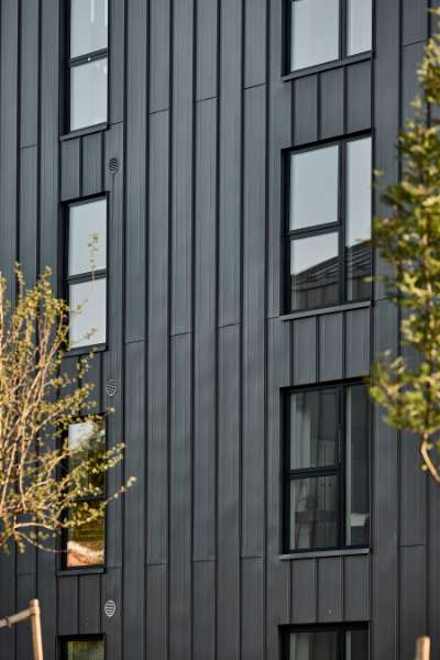 Amazing roof design using DS Nordic Click Seam, Udsigten - Vester Ringvej 45, 8600 Silkeborg